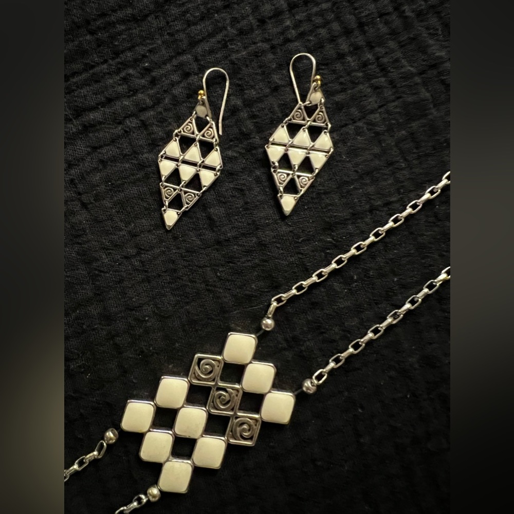 Brighton necklace and matching earrings